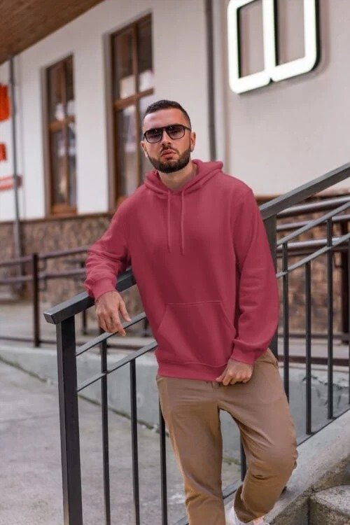 Cotton Fleece Hoodies Men's 300 GSM - View 2